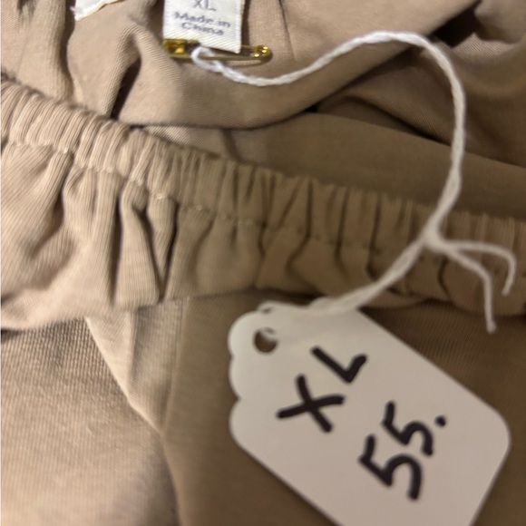 Umgee Tan Peasant Blouse with Orange Floral Embroidery and Fringe - Picture 4 of 4